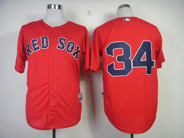 Men Boston Red Sox 34 Ortiz Red MLB Jerseys